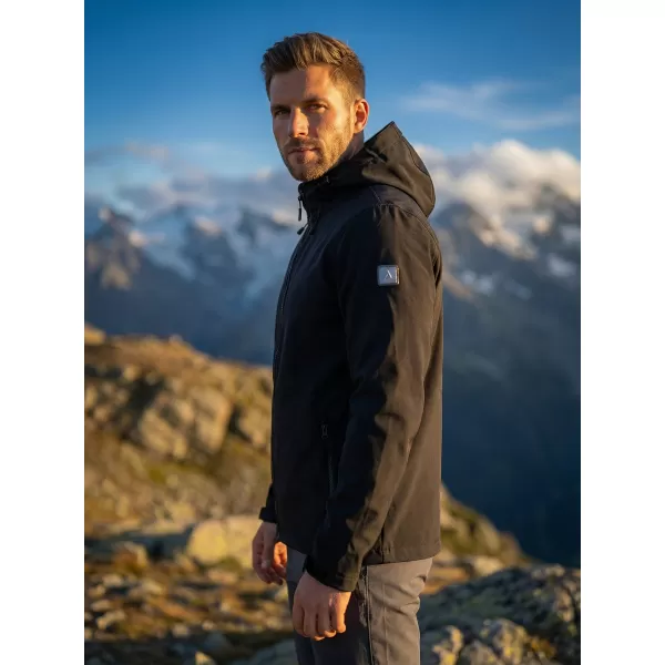  Férfi softshell dzseki ALTISPORT NEWET FEKETE 