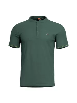póló PENTAGON LEVANTES HENLEY T-SHIRT STRIPES K09025 TAVASZI ZÖLD
