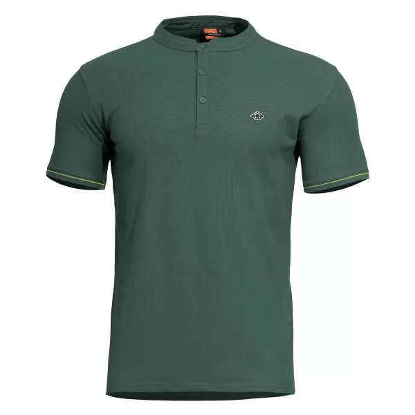  póló PENTAGON LEVANTES HENLEY T-SHIRT STRIPES K09025 TAVASZI ZÖLD 