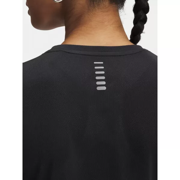  Női póló UNDER ARMOUR UA LAUNCH JACQUARD SS 6005096-004 FEKETE 
