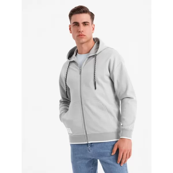  Férfi pulóver OMBRE BLACK OM-SSZP-0210 SZÜRKE 