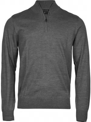 Férfi pulóver TEE JAYS | TJ 6010 SZÜRKE MELANZS
