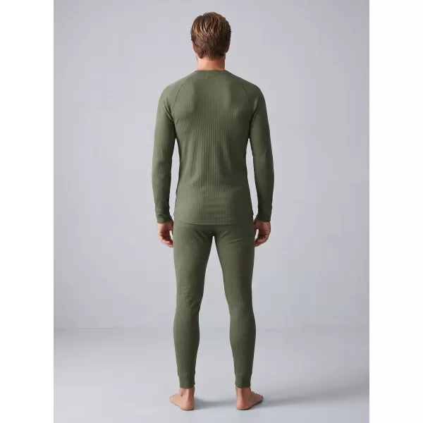  Férfi termoszett ALTISPORT GAIN KHAKI/FEKETE 