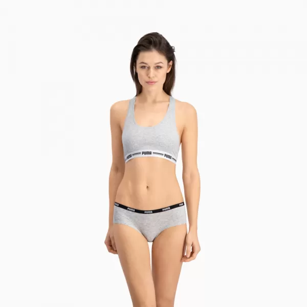  Bugyi PUMA WOMEN HIPSTER 2P PACK 90785205 SZÜRKE/SZÜRKE 