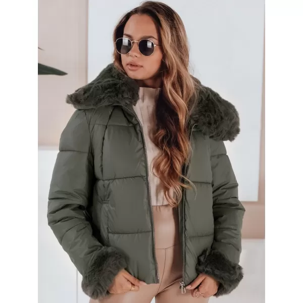  Női kabát DSTREET TY5068 ZÖLD 