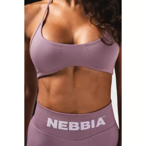  Varrat nélküli felemelhető sportmelltartó FLOW SEAMLESS 495 PINK Nebbia 