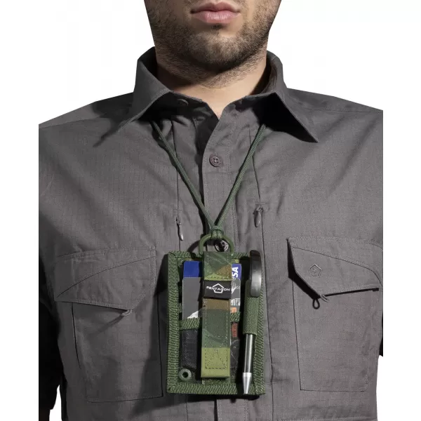  Ház PENTAGON ID CARD HOLDER POUCH CAMO K17096 SZÜRKE TEREPSZÍNŰ 