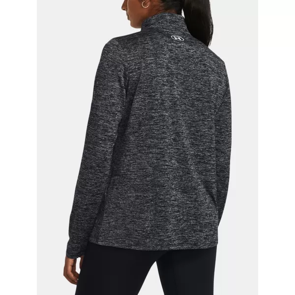  Női pulóver UNDER ARMOUR TECH 1/2 ZIP- TWIST FEKETE 