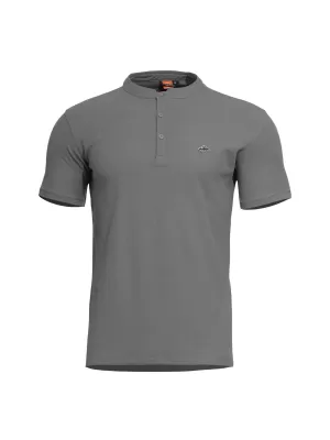 póló PENTAGON LEVANTES HENLEY T-SHIRT K09025 FARKAS/SZÜRKE