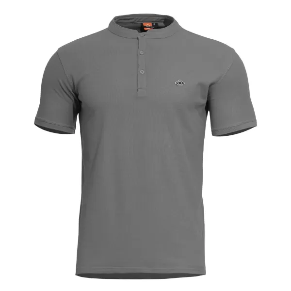  póló PENTAGON LEVANTES HENLEY T-SHIRT K09025 FARKAS/SZÜRKE 