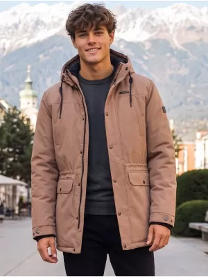 Férfi téli kabát ALTISPORT GERRY BARNA
