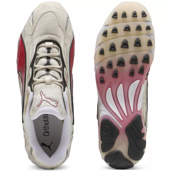  Férfi cipő PUMA INHALE DISTRESSED 40453202 ALPESI HÓ/MINDIG PIROS 