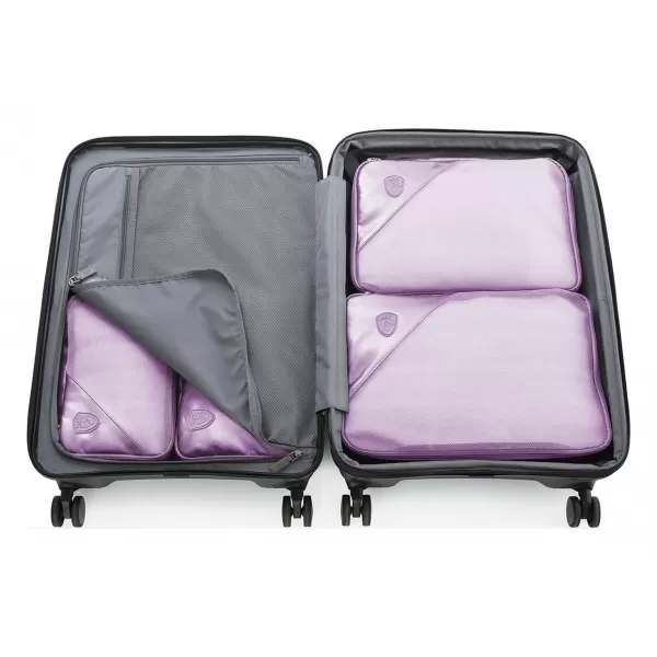  Szervezők halmaza HEYS METALLIC PACKING CUBE 5PC HALVÁNYLILA 