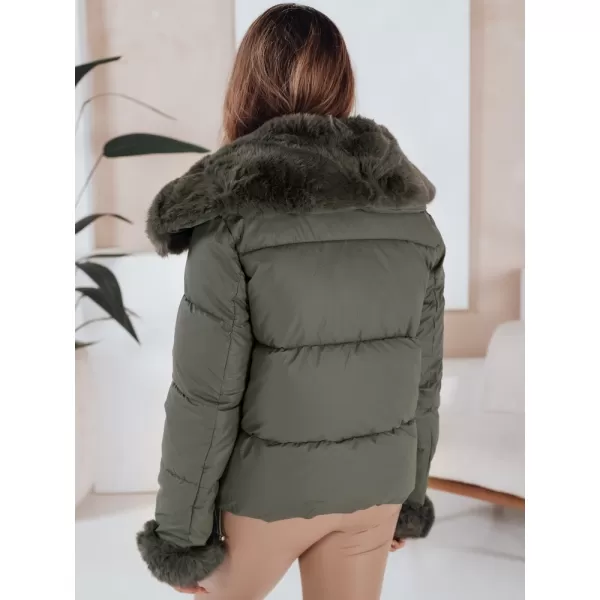  Női kabát DSTREET TY5068 ZÖLD 
