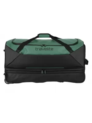 Táska TRAVELITE BASICS WHEELED DUFFLE EXP. FEKETE/ZÖLD