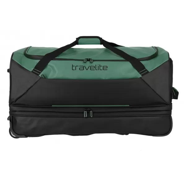  Táska TRAVELITE BASICS WHEELED DUFFLE EXP. FEKETE/ZÖLD 