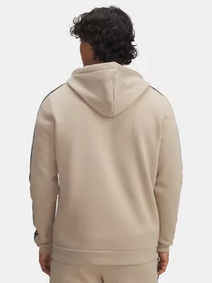 Férfi pulóver UNDER ARMOUR UA ICON FLEECE FZ TAPING 1390298-299 BARNA