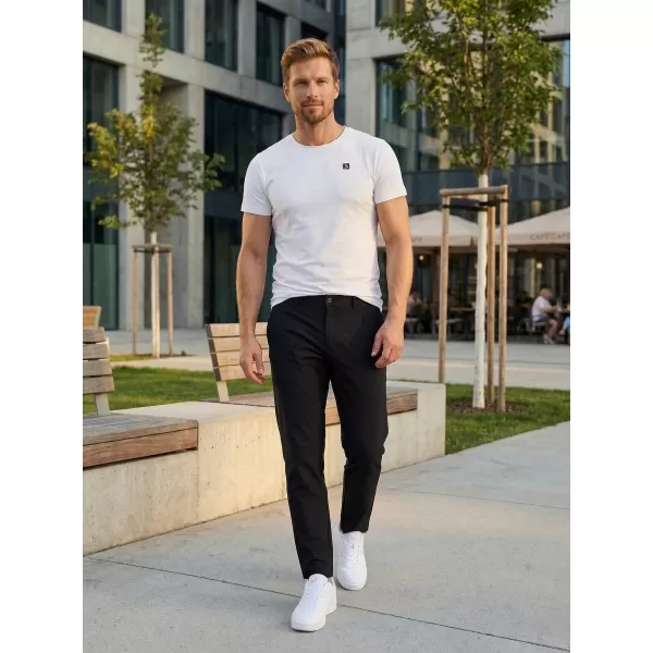 Férfi nadrág ALTISPORT ATS TROUSER SLIM-FIT FEKETE 