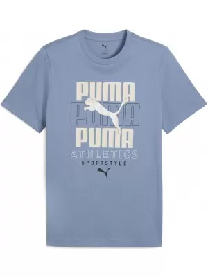 Ing PUMA GRAPHIC STACKED GRAPHIC TEE 68803834 HŰVÖS KÉK