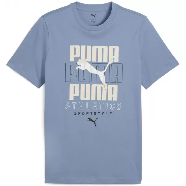  Ing PUMA GRAPHIC STACKED GRAPHIC TEE 68803834 HŰVÖS KÉK 