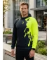 Férfi funkcionális pulóver prémium ALTISPORT VOJ/ALM112MI01 FEKETE-FLUO SÁRGA