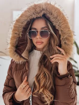 Női kabát DSTREET TY4936 BARNA