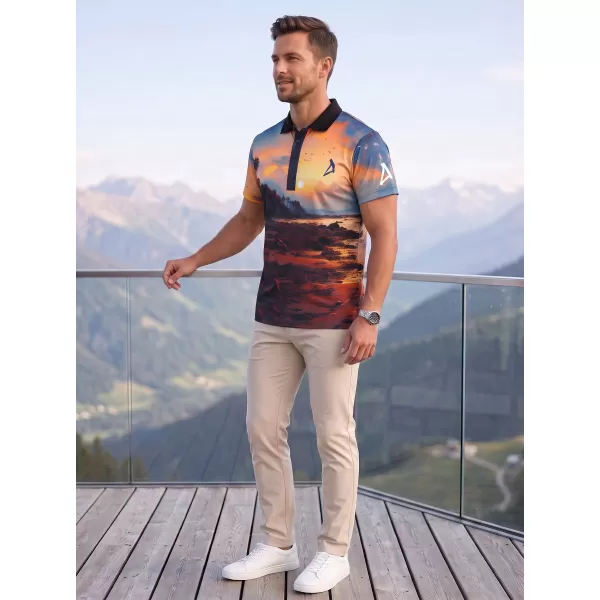 Funkcionális férfi póló prémium gallérral ALTISPORT VOJ/ALM116TR05 BANK 