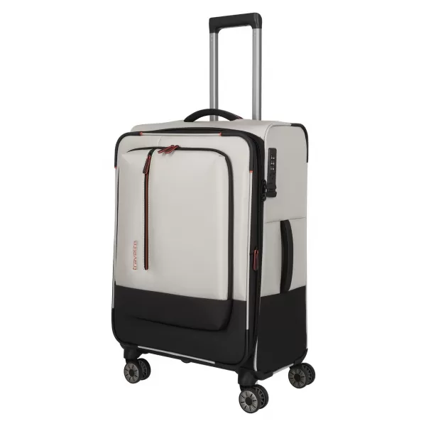  Bőrönd TRAVELITE CROSSLITE 5.0 M FEHÉR HOMOK 