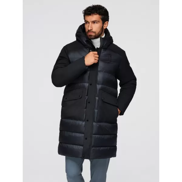  Kabát OMBRE OM-JALJ-0308 FEKETE 
