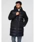 Kabát OMBRE OM-JALJ-0308 FEKETE