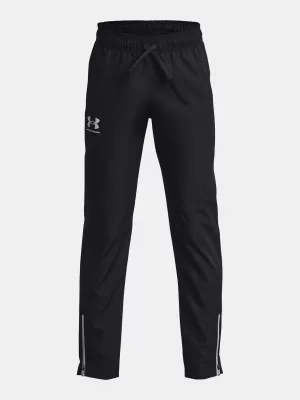 Fiú nadrág UNDER ARMOUR UA SPORTSTYLE WOVEN PANTS 1370184-001 FEKETE