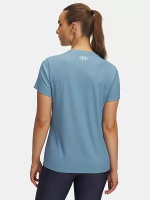 Női póló UNDER ARMOUR TECH RIB SSC 1389852-418 KÉK