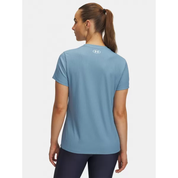  Női póló UNDER ARMOUR TECH RIB SSC 1389852-418 KÉK 