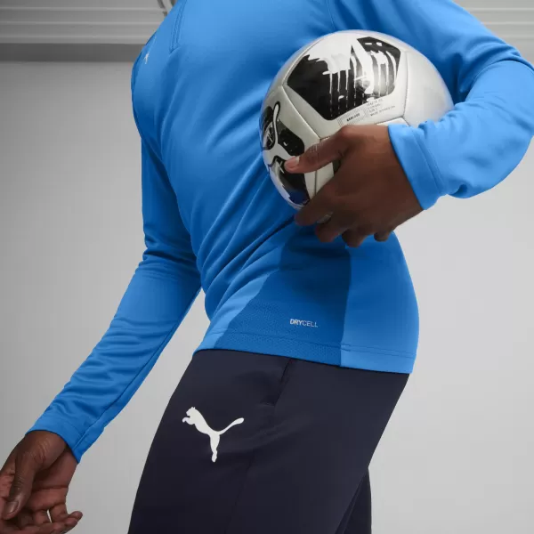  Ing PUMA TEAMGOAL TRAINING 1/4 ZIP TO 658629_02 ELEKTROMOS KÉK LIMONÁDÉ/FEHÉR/CSAPAT KIRÁLYI 