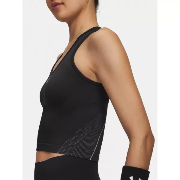  Női felső UNDER ARMOUR UA VANISH SEAMLESS TANK 6000640-004 FEKETE 