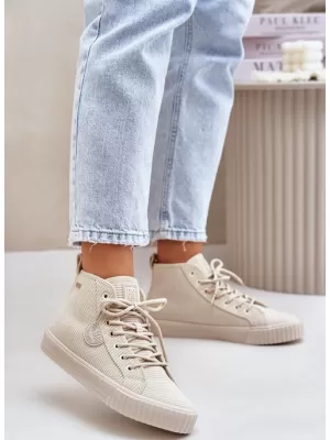 Hőszigetelt női tornacipő BIG STAR OO274771 BÉGE Big Star Shoes