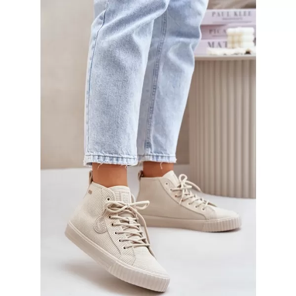  Hőszigetelt női tornacipő BIG STAR OO274771 BÉGE Big Star Shoes 