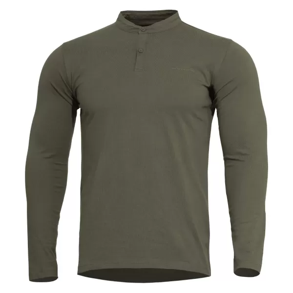  Ing PENTAGON ROMEO 2.0 HENLEY SHIRT K09016 OLÍVA ZÖLD 