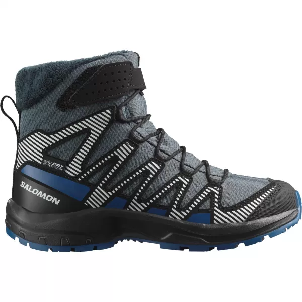  Gyerekcipők SALOMON XA PRO V8 WINTER WATERPROOF J TURBULENCIA/FEKETE/SÖTÉTKÉK 