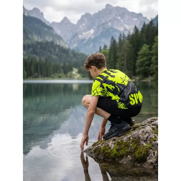  Gyermekfunkciós T -piró prémium ALTISPORT VOJ/ALK076TR01 FEKETE/FLUO SÁRGA 