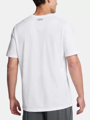 Férfi póló UNDER ARMOUR UA M BOXED SPORTS UPDATED SS 1386793-100 FEHÉR