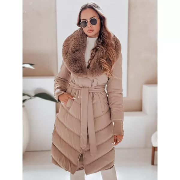  Női kabát DSTREET TY5077 KARAMELLA 