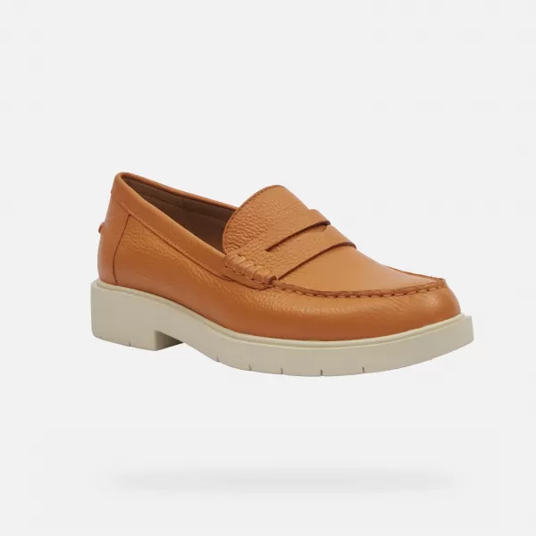  Női mokaszinok GEOX SPHERICA EC1 G000459 BARNA 