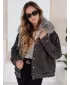 Női kabát DSTREET FURDENIM TY5185 SÖTÉTSZÜRKE