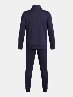 Fiúk készlet UNDER ARMOUR UA RIVAL KNIT TRACK SUIT 1363290-403 KÉK