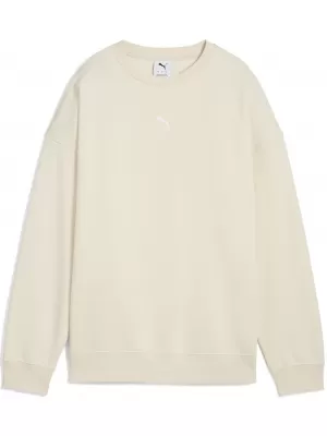 Női pulóver PUMA ESS OVERSIZED CREW FL 68540087 ALPESI HÓ