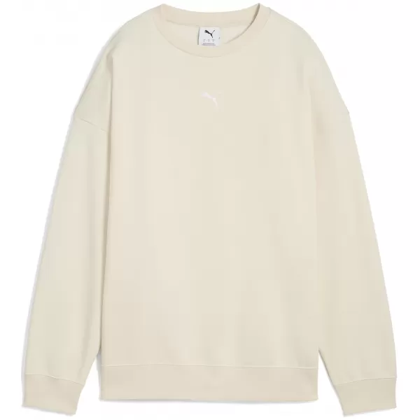  Női pulóver PUMA ESS OVERSIZED CREW FL 68540087 ALPESI HÓ 