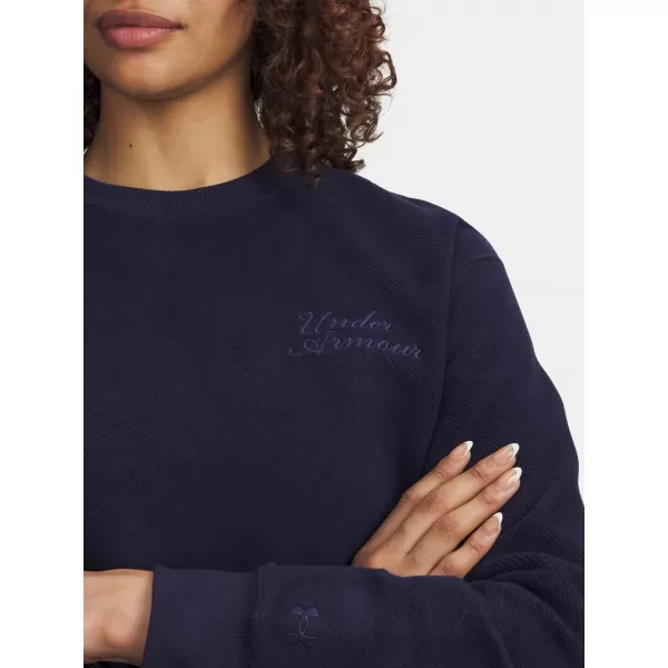  Női pulóver UNDER ARMOUR ICON TERRY VARSITY CREW KÉK 