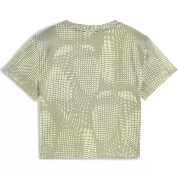  Női póló PUMA DARE TO AOP BABY TEE 63214582 LUX HADSEREG 