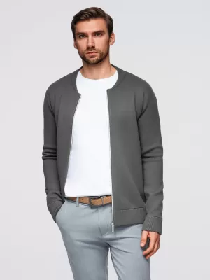 Férfi pulóver OMBRE OM-SWZS-0146 GRAFIT